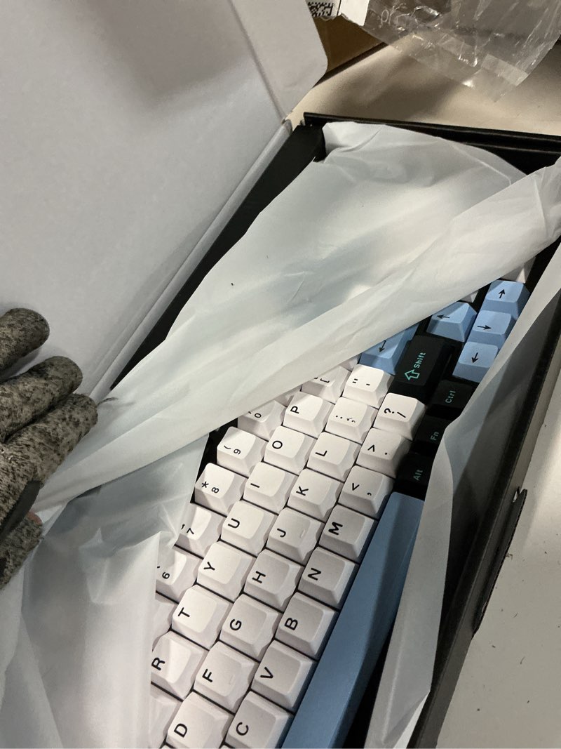 Condition photo showing Good Condition for aula f99 wireless mechanical keyboard,tri-mode bt5.0/2.4ghz/usb-c hot swappable custom keyboard,pre-lubed linear switches,rgb backlit gaming keyboards for pc/tablet/xbox/ps4/ps5 blue&white&black