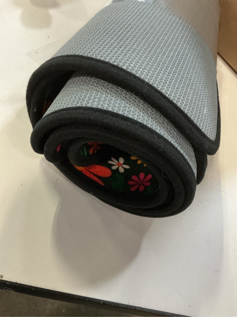 Condition photo showing Good Condition for car floor mats full set of 4 non-slip auto car decor accessories hippie daisy flower vehicle front rear carpets mats colorful daisy floral universal car floor rugs for suv van truck tribal daisy