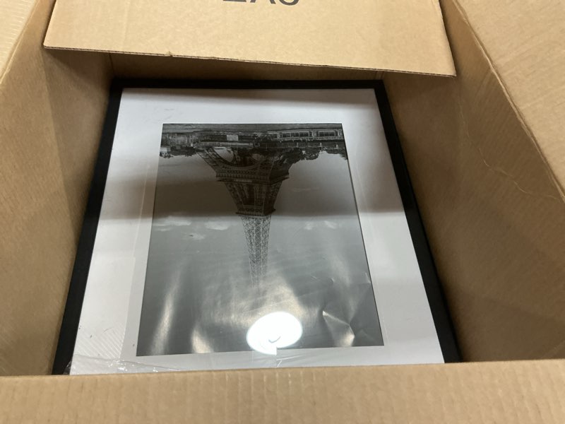 Condition photo showing As Is for upsimples 16x20 Picture Frame, Display Pictures 11x14 with Mat or 16 x 20 Without, Wall Hanging Poster Frame, Black, 1 Pack Black 16x20