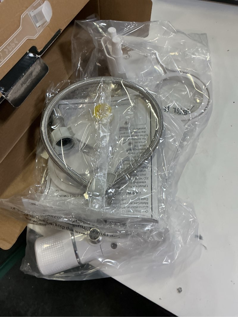 Condition photo showing New/Like New for ultra-slim bidet attachment, posterior&feminine wash-(retractable dual nozzles), non-electric bidet attachment for toilet seat, adjustable fresh cold water pressure, stainless steel inlet (white)