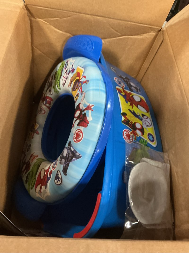 Condition photo showing Good Condition for Spidey and His Amazing Friends Team Up 2 Piece Essential Potty Training Set - Soft Potty Seat, Step Stool
