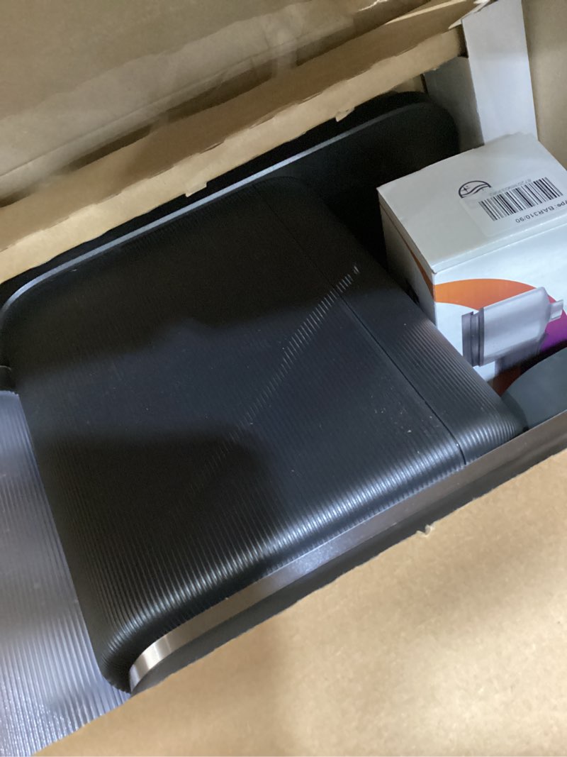 Condition photo showing As Is for PHILIPS Baristina Espresso Machine, Grind, Tamp & Brew Coffee Beans in One Swipe, Compact, 16 Bar Pump Pressure, Automatic Grinder, Black with Berry Red Portafilter (BAR301/60)