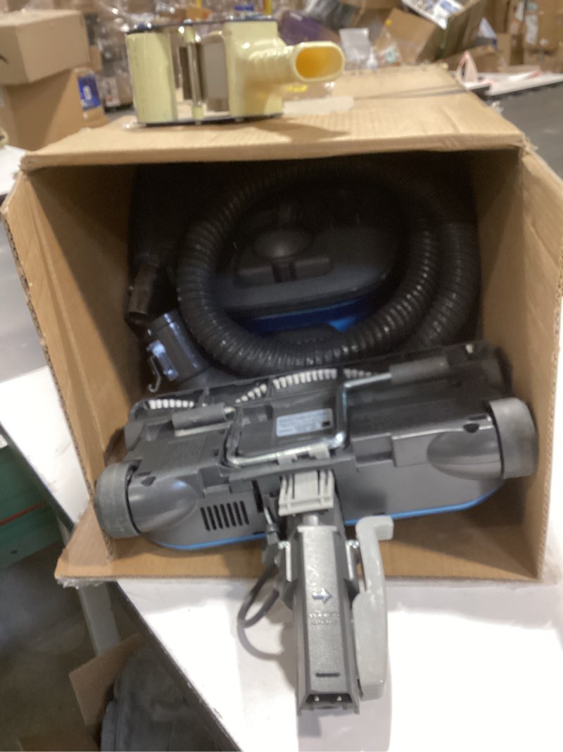 Condition photo showing As Is for Kenmore BC3005 Pet Friendly Lightweight Bagged Canister Vacuum Cleaner with Extended Telescoping Wand, HEPA, 2 Motors, Retractable Cord, and 4 Cleaning Tools, Blue