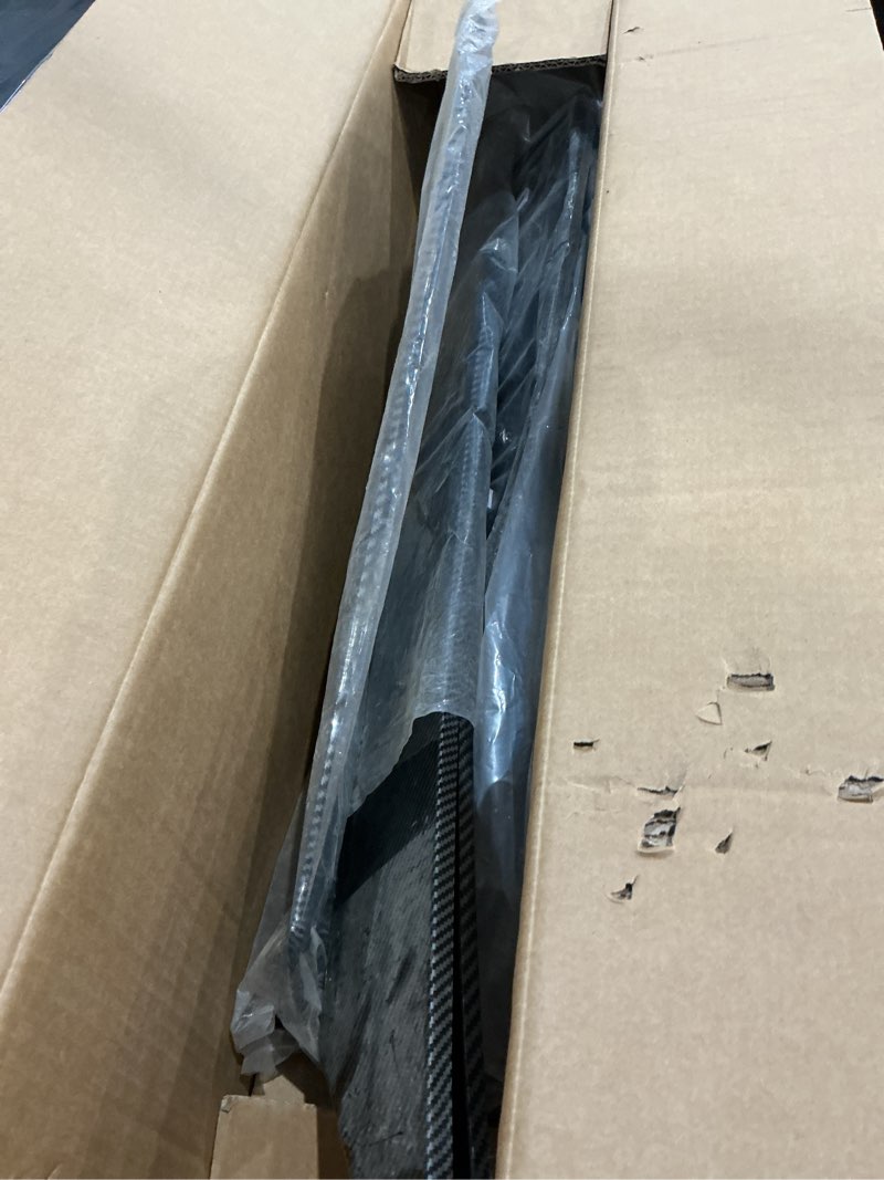 Condition photo showing As Is for muco 3pcs new front bumper front lips compatible with infiniti q50 sport 2018 2019 2020 2021 2022 2023 car front spoiler-gloss black sport front spoiler only q50 sport