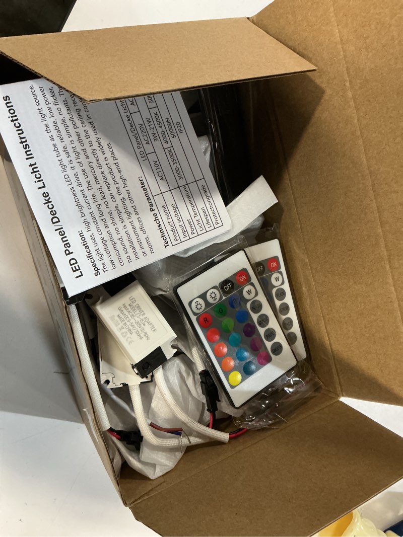 Condition photo showing New/Like New for Esbaybulbs Pack of 10 LED Color Changing Recessed Lighting 3W RGB Downlight Ceiling Light with Remote Control 10 Pack