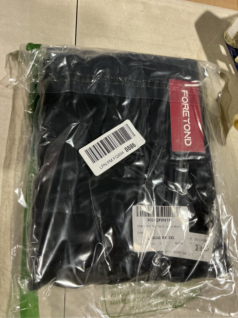 Condition photo showing New/Like New for foreyond plus size sweatpants for women casual lounge yoga joggers elastic waist workout active sweat pants with pockets black x-large plus