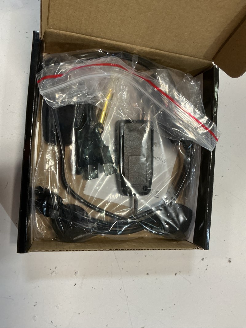 Condition photo showing New/Like New for wireless microphone system for 2 people, 2.4g dual wireless headset mics ideal for speakers, voice amplifier, pa system, teacher, tour guides, fitness instructor