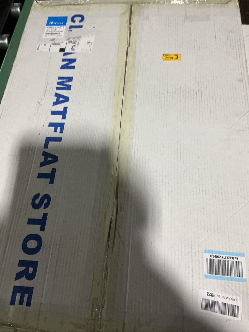 aawipes sticky mat tacky pads adhesive 24" x 36" 5 packs, 30 sheets/packs, 150 sheets total blue cle