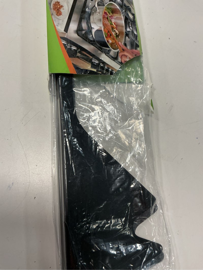 Condition photo showing Good Condition for stove gap covers stainless steel -length 23.4" width 0.79",stove gap filler, oven gap filler, oven side gap filler, range trim kit, heat resistant and easy to clean, black(2pcs) 23.4 inches black thicked