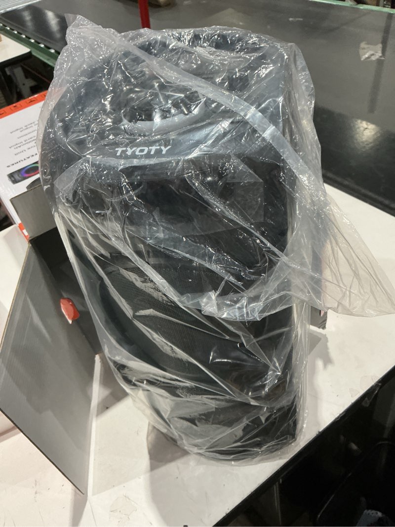 Condition photo showing Good Condition for portable bluetooth speaker 100w big powerful wireless boombox tws pairing loud stereo sound deep bass large party speakers with subwoofer led lights for outdoor home camping black