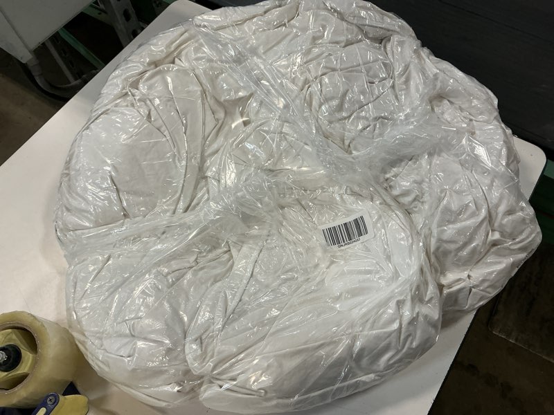 Condition photo showing As Is for lightweight premium down duvet insert, full/queen, down