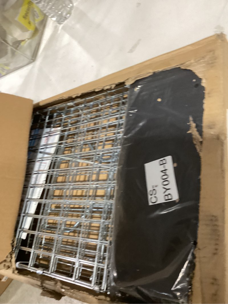 Condition photo showing Good Condition for Live Animal Trap Cage with Cover, Cat Trap for Stray Cats 32 Inch Heavy Duty Folding Skunk Traps with Real Door for Raccoons, Opossums, Groundhogs, Skunks, Feral Cats, Squirrels-(32 x 10 x 12 inches) TRAP+BLACK COVER