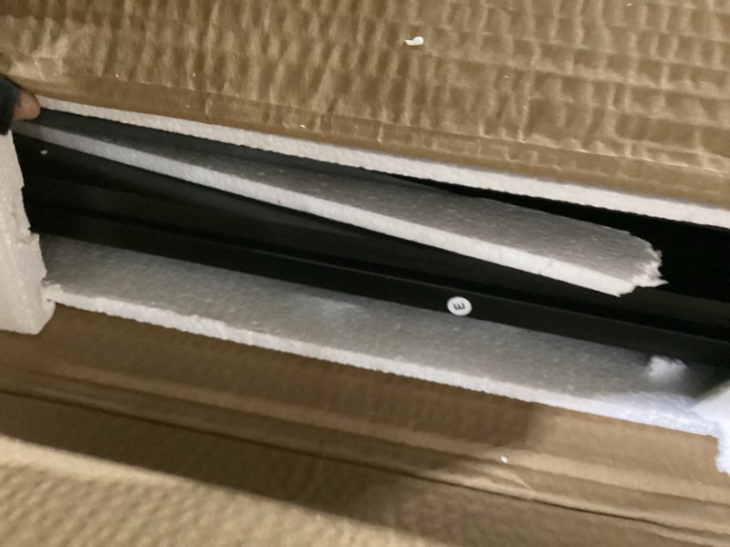 Condition photo showing Good Condition for dwanton dog crate furniture with cushion, wooden kennel table with double doors, indoor dog house, small/medium/large/extra large size, 27.2" l, dark gray 27.2"l x 20.1"w x 23.6"h dark gray