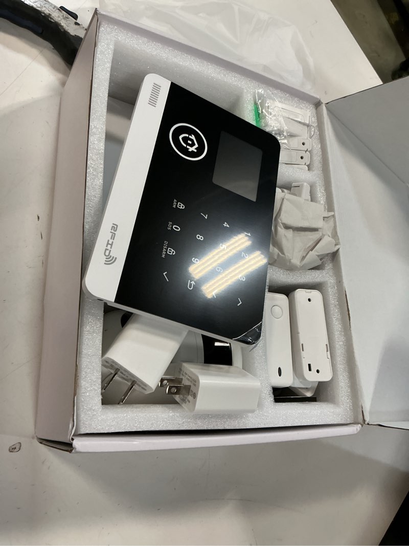Condition photo showing Good Condition for Home Alarm System with Camera, 23 Pieces Wireless WiFi/GSM SMS Home Security System with Motion Dete