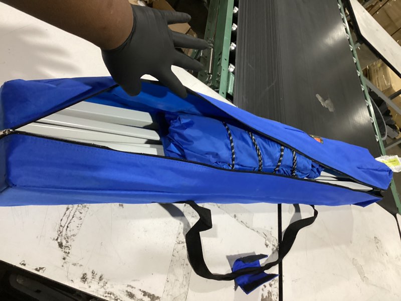 Condition photo showing Good Condition for ozark trail 10' x 10' instant slant leg pop-up canopy tent, blue