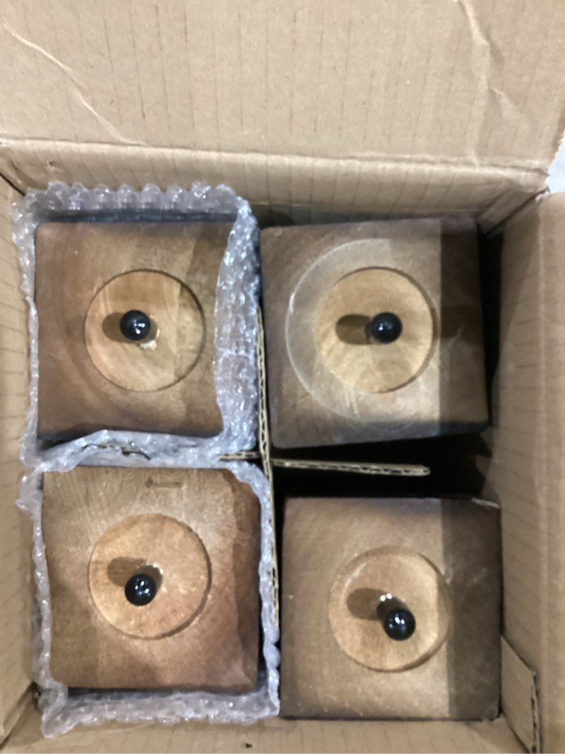 Condition photo showing New/Like New for Premium Walnut Square Furniture Legs (Full Install Kit) - Pick Your Size and Color 6 Inches Brown