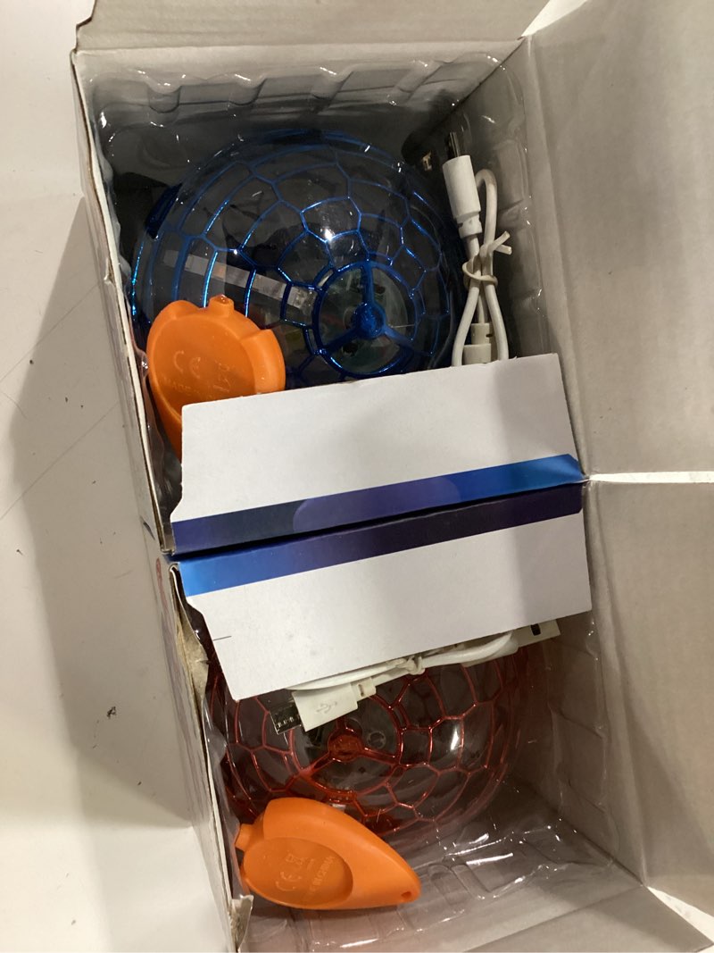 Condition photo showing As Is for 2025 Upgraded Flying Orb Ball Toy with LED Lights, Cosmic Boomerang Hover Orb Ball for Kids & Adults, for Indoor/Outdoor Fun Cool Holiday Magic Toy, for Boys & Girls (Blue+Red)