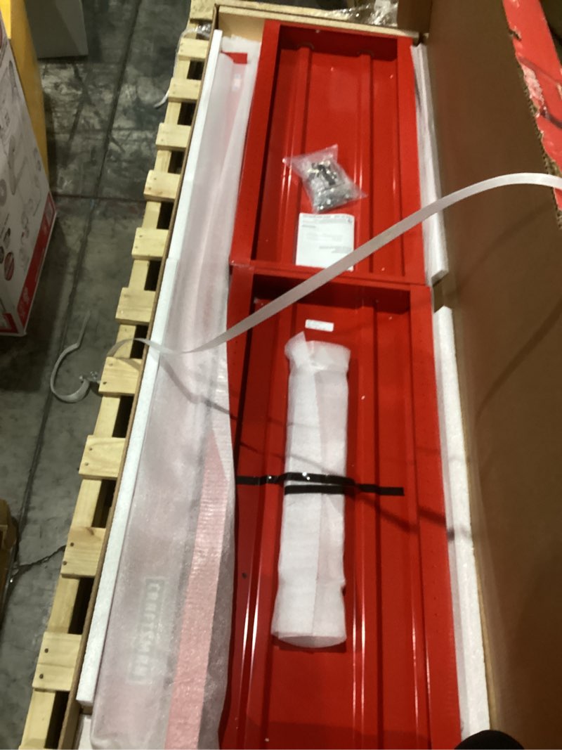 Condition photo showing As Is for craftsman 24-in w x 41.25-in h red wood work bench