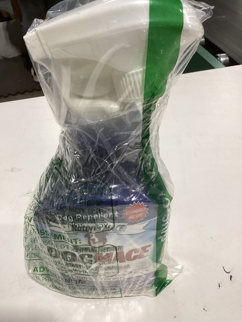 Condition photo showing Good Condition for nature’s mace dog repellent 40oz spray,treats 1,000 sq. ft., keep dogs out of your lawn and garden,train your dogs to stay out of bushes/safe to use around children & plants