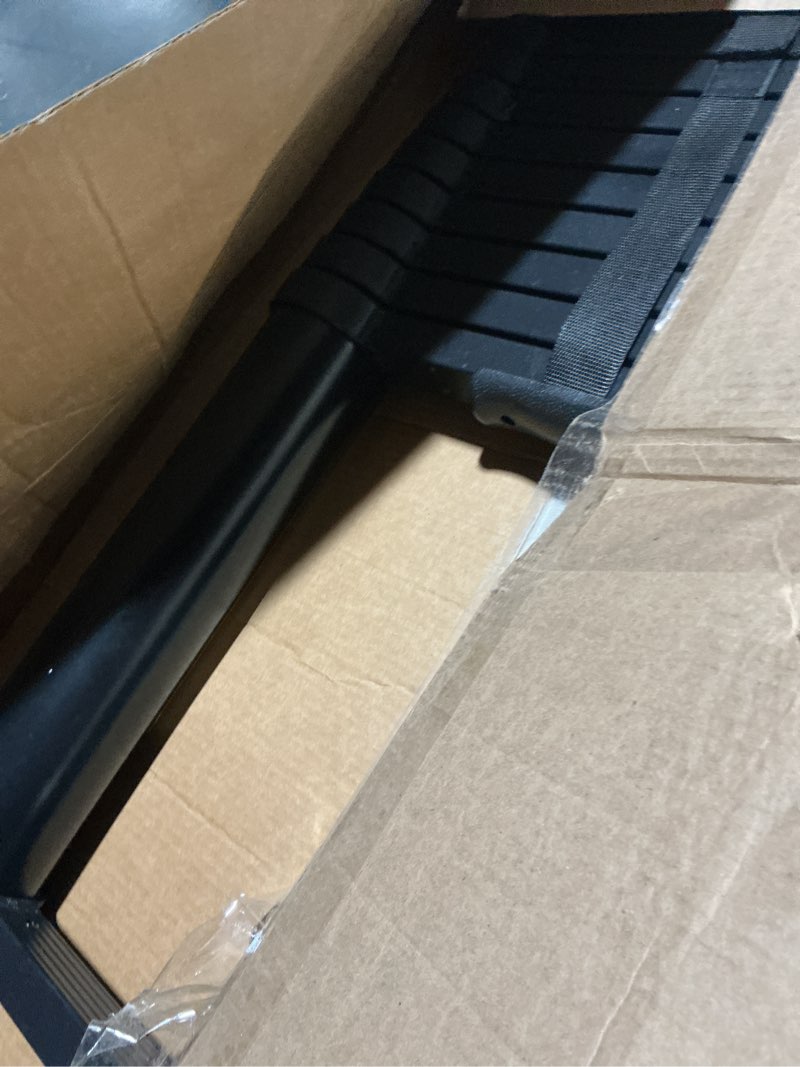 Condition photo showing Good Condition for Telescopic Ladder, 20.34FT RIKADE Aluminum Telescoping Ladder with Stable Hook and Non-Slip Feet, Portable Extension Ladder for Household and Outdoor Working 330lb Capacity Black 20.3 FT