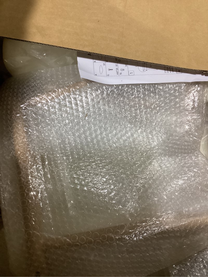 Condition photo showing As Is for Kitchen Dining Chairs Set of 2 Modern Upholstered Leather Farmhouse Dining Room Chair with Metal Legs, Beige 2 18 Inch Beige