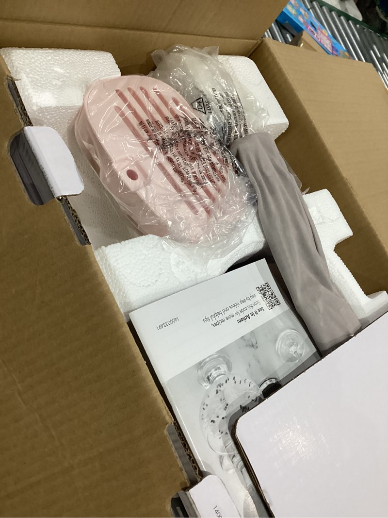 Condition photo showing Good Condition for GreenPan Frost Ice Cream Maker & Slushie Machine, Soft Serve, Sorbet, Margaritas, Milkshakes, Frozen Yogurt, No Pre-Freezing, Ready in 15 Mins, 6 Modes, 7 Textures, Self-Cleaning, Family Size, Pink 4 Pint Ice Cream & Frozen Drink Maker Strawberry Pink