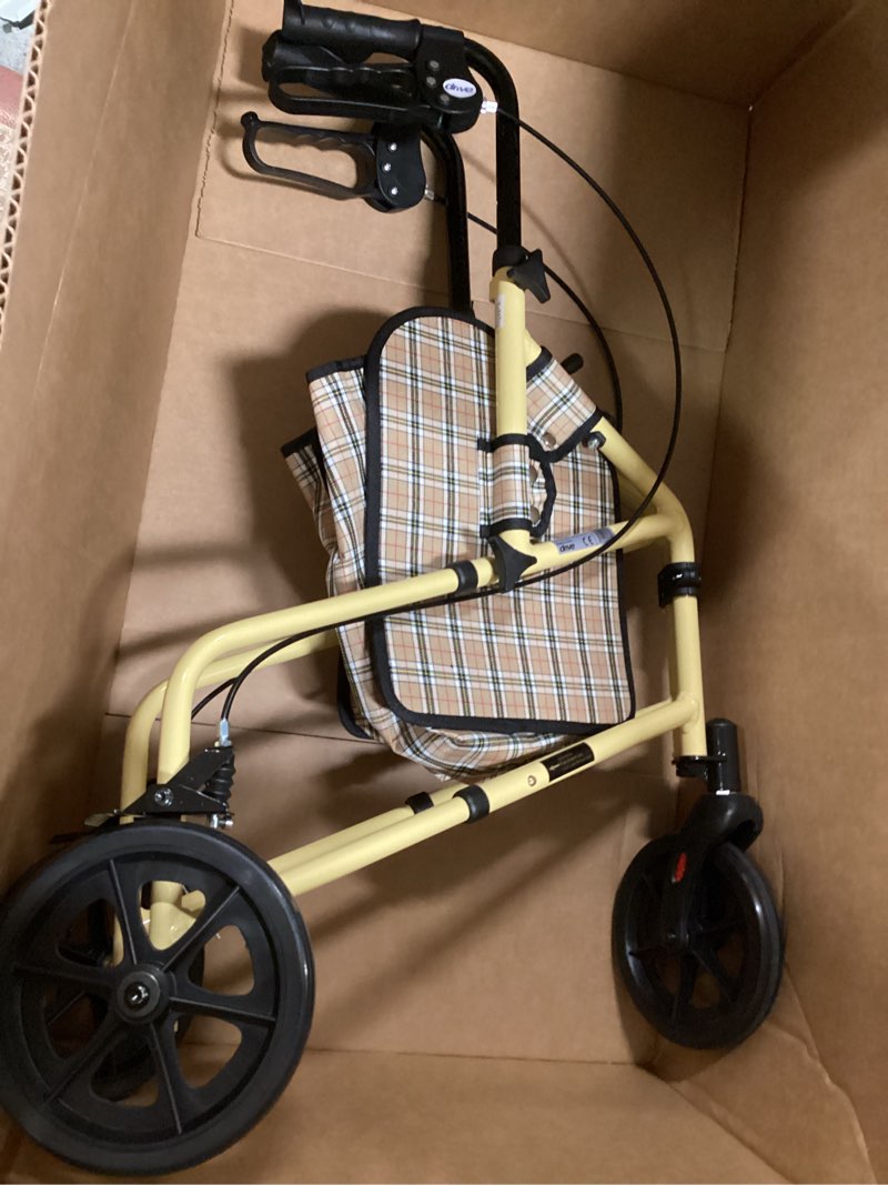 Condition photo showing Good Condition for Drive Medical Winnie Lite Supreme Rollator Walker with Wheels, Tan Plaid 1 Count (Pack of 1) Tan Plaid