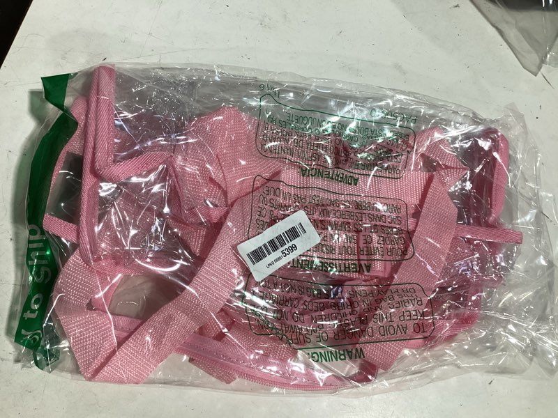 Condition photo showing Good Condition for bagail clear bags 12x6x12 stadium approved clear tote bag with zipper closure crossbody shoulder bag with adjustable strap sakura pink