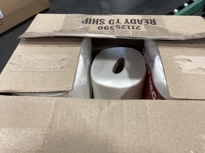 Condition photo showing As Is for charmin ultra strong clean touch toilet paper, 24 family mega rolls = 120 regular rolls family mega 24 rolls (275 sheets)