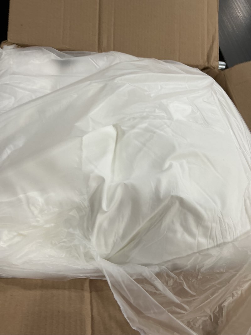 Condition photo showing As Is for Oubonun 30 x 30 Pillow Inserts (Set of 2) - Euro Pillows with 100% Cotton Cover - 30 Inch Square Interior Sofa Pillow Inserts - Decorative Pillow Insert Pair - White Couch Pillow 30x30 Inch (Pack of 2)