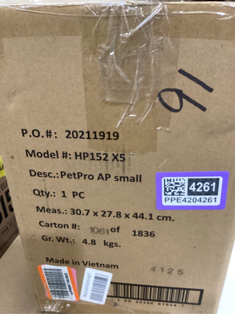 Condition photo showing Good Condition for shark air purifier for home, neverchange, for large room, hepa-exceeding filter, captures pollutants, pet dander, dust, odor, smoke, and more, odor neutralizer, hp152, charcoal charcoal (650 sq. ft)