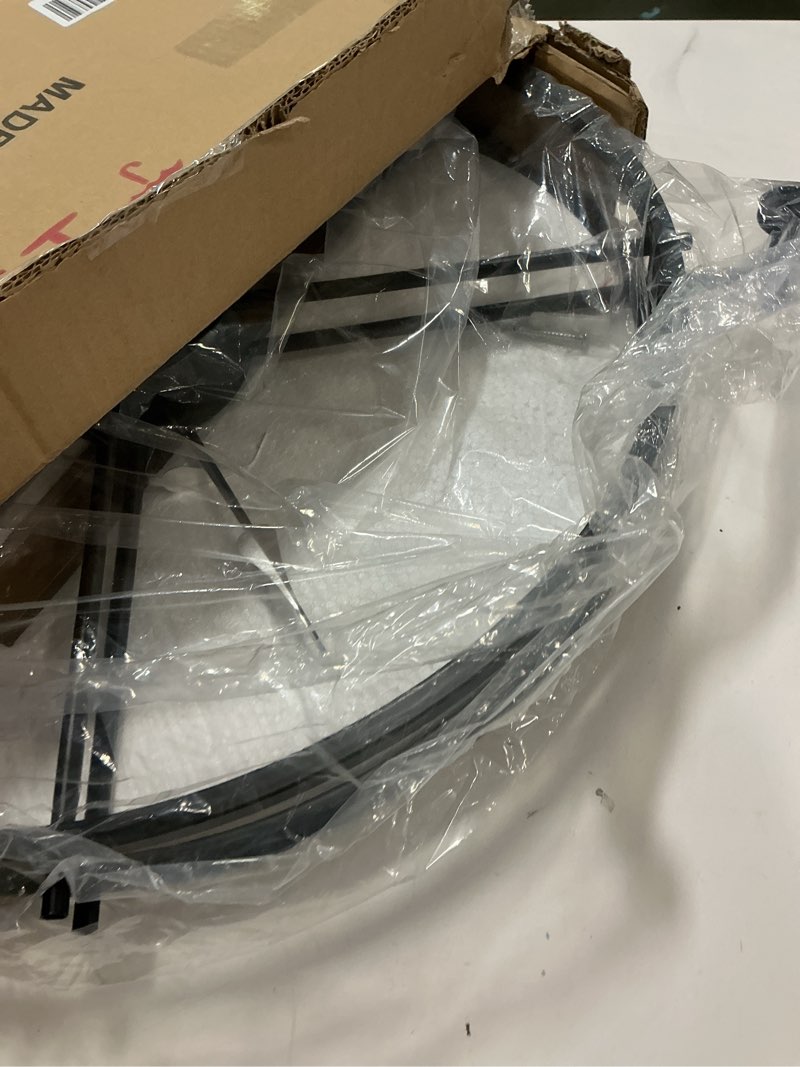 Condition photo showing Good Condition for 20 Inch Black Modern Wall Clock Decoative for Living Room,Large Silent Metal Wall Clock Battery Operated for Kitchen,Large Non-ticking Wall Clock for Bedroom,3d Minimalism Wall Clock for Farmhouse