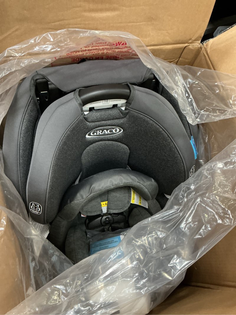 Condition photo showing New/Like New for Graco Turn2Me 3-in-1 Rotating Convertible Car Seat, Manchester, Rear-Facing Rotation, Forward-Facing Mode, Highback Booster Up to 100 lbs, Adjustable Headrest & Harness, Steel Reinforced Frame Turn2Me Manchester 2.0
