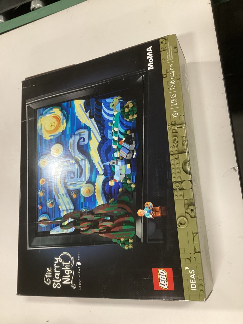 LEGO Ideas Vincent Van Gogh The Starry Night - Building Set for Adults, Ages 18+ - Beautifully Detailed Home Wall Art Decor - Gift for Men & Women - 21333 Standard Packaging