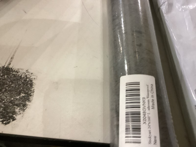 Stickyart 24"x160" Industrial Slate Grey Textured Wallpaper Peel and Stick Countertop Contact Paper 