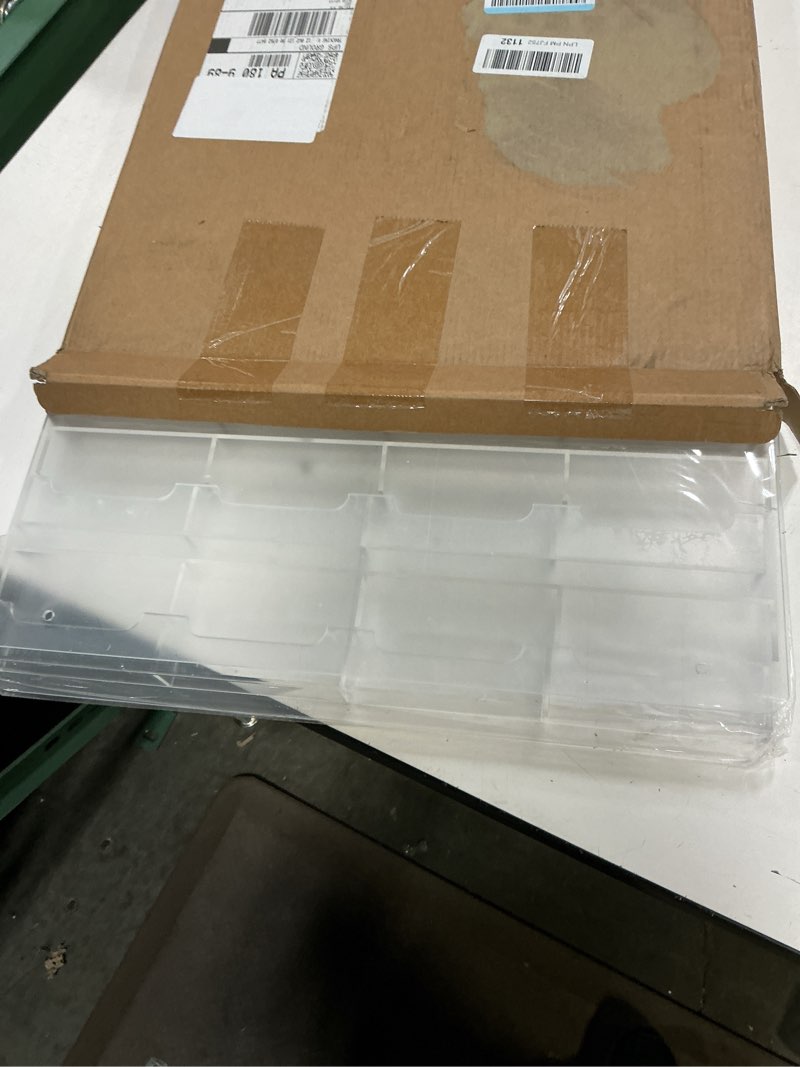 Condition photo showing New/Like New for lincia 2 pieces acrylic business card holder wall mount clear sticker display rack multiple clear acrylic card organizer sticker display stand pre drilled index card storage (24 pockets) 45×40 cm 24 pockets