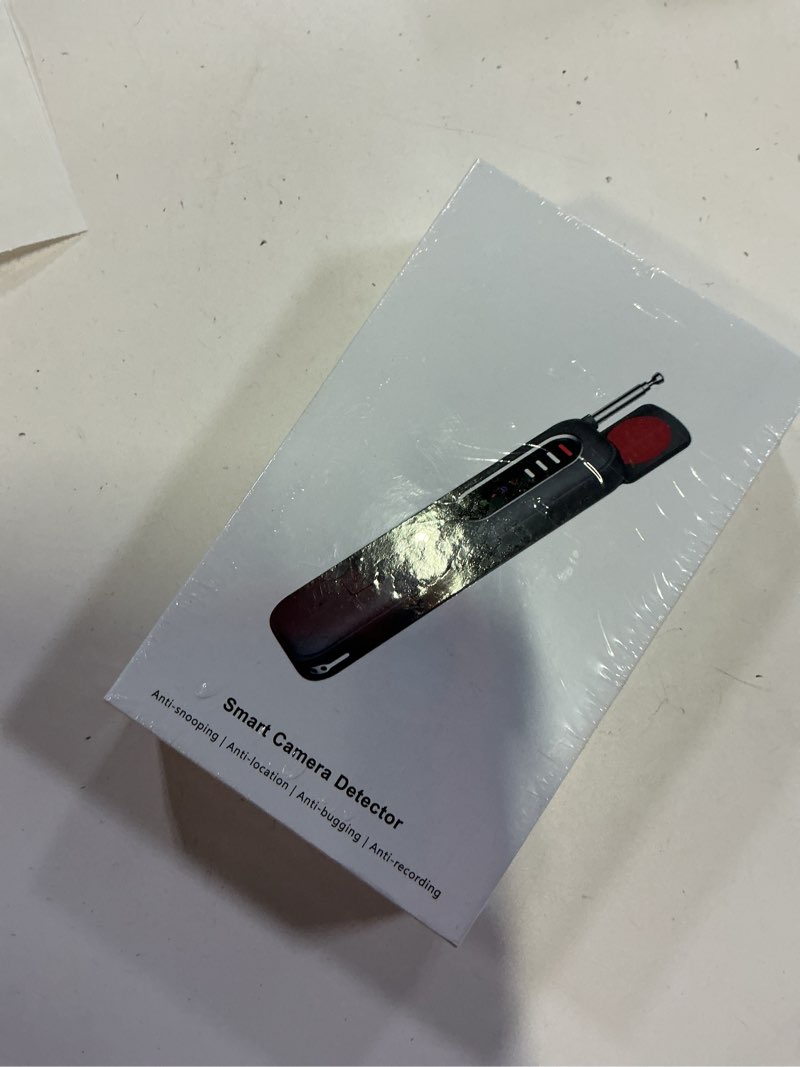 Condition photo showing New/Like New for hidden camera detector for travel & hotel, 2026 upgraded wireless spy camera finder, rf signal scanner & bug detector, 5 sensitivity levels, 4 modes, 25h working time