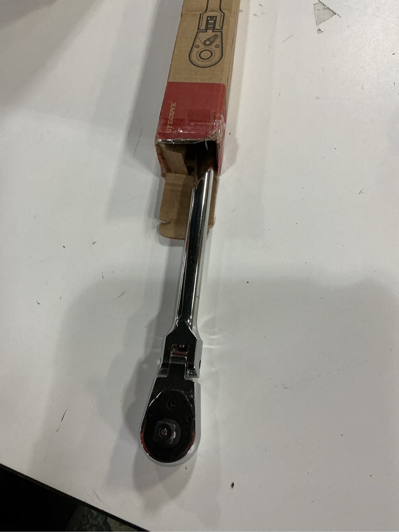 Condition photo showing Good Condition for 3/8-Inch Drive Flex Head Ratchet With Long Handle - 72 Tooth Quick Release Swivel Socket Wrench - Cr-Mo Head, Flexible Handle - 18/457mm 3/8 inch Drive Long Handle - 18 inch