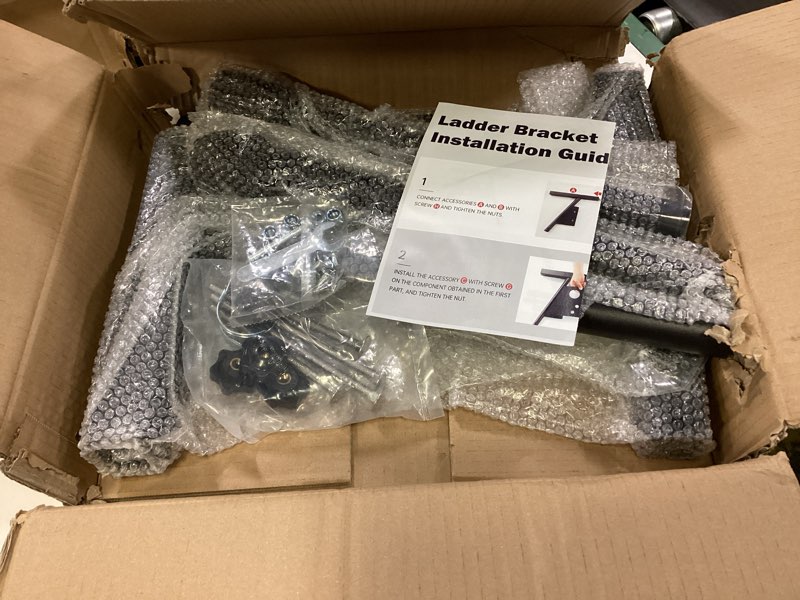 Condition photo showing As Is for HOSKO Ladder Stabilizer, Heavy Duty Ladder Roof Stabilizer, Adjustable Leg 20-30" Extension Ladder Stabilizer for Roof Gutter