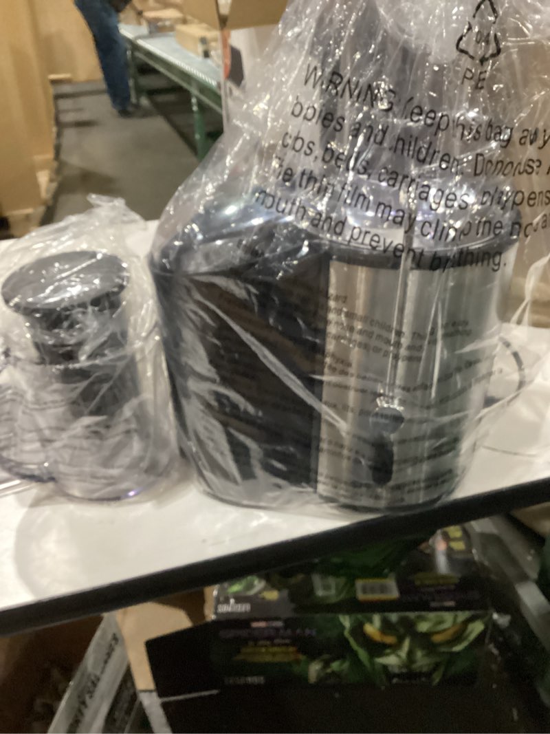 Condition photo showing New/Like New for Chefman 2-Speed Electric Juicer, Extra-Wide Feeding Tube for Whole Fruits, Make Nutritious Vegetable and Green Juice, Detachable 1-Quart Pitcher, Built-in Foam Separator, Dishwasher-Safe Parts