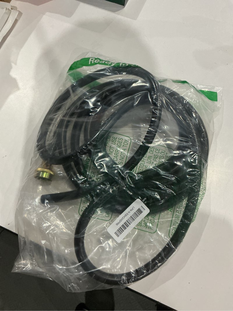 Condition photo showing Good Condition for 16ft dehumidifier drain hose with 3/4 inch fht connector, featuring rust-resistant brass fittings for leak-proof connection, perfectly compatible with most dehumidifier brands?7 length options? black 16ft