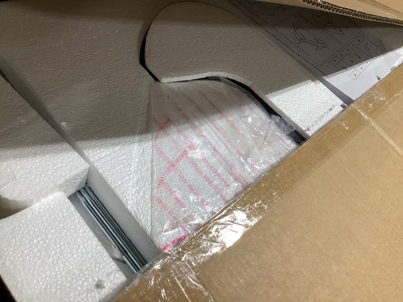 Condition photo showing Good Condition for Coffee Tables Glass Small Farmhouse Coffee Table Mid-Century Modern Wood Center Table for Living Room, Black Transparent, 32 Inch Black/Transparent 32 Inch