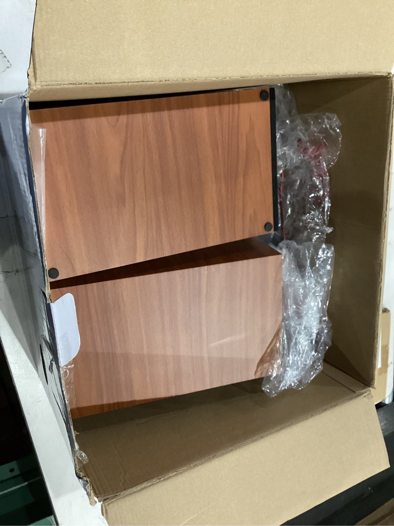 Condition photo showing As Is for Vintage Record Player with External Speakers Belt-Drive Turntable for Vinyl Records Dual Stereo Speakers LP Players Support 3 Speed 3 Size Wireless Playback AUX Headphone Input Auto Stop Wood Red
