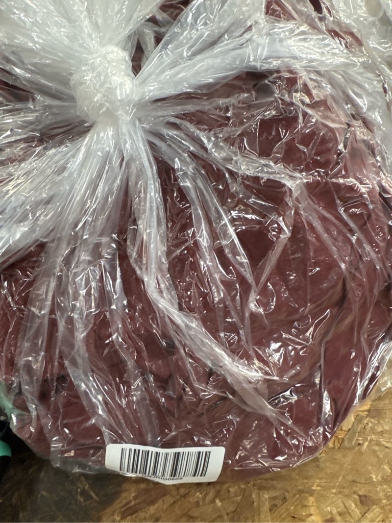 Condition photo showing Good Condition for european linen fitted sheet set, queen, burgundy