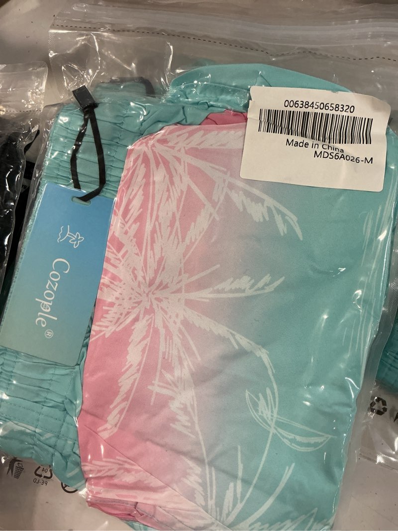 Condition photo showing New/Like New for m lollipie mens swim trunks with compression liner 5.5  inseam quick dry bathing suit lightweight swimming shorts bathing trunks swimwear board shorts