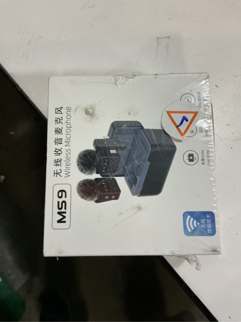 Condition photo showing New/Like New for mini wireless lavalier microphone for iphone/android/tablets,magnetic mini mic with noise reduction, 25h battery life with charging case, lapel microphone wireless for video recording podcast