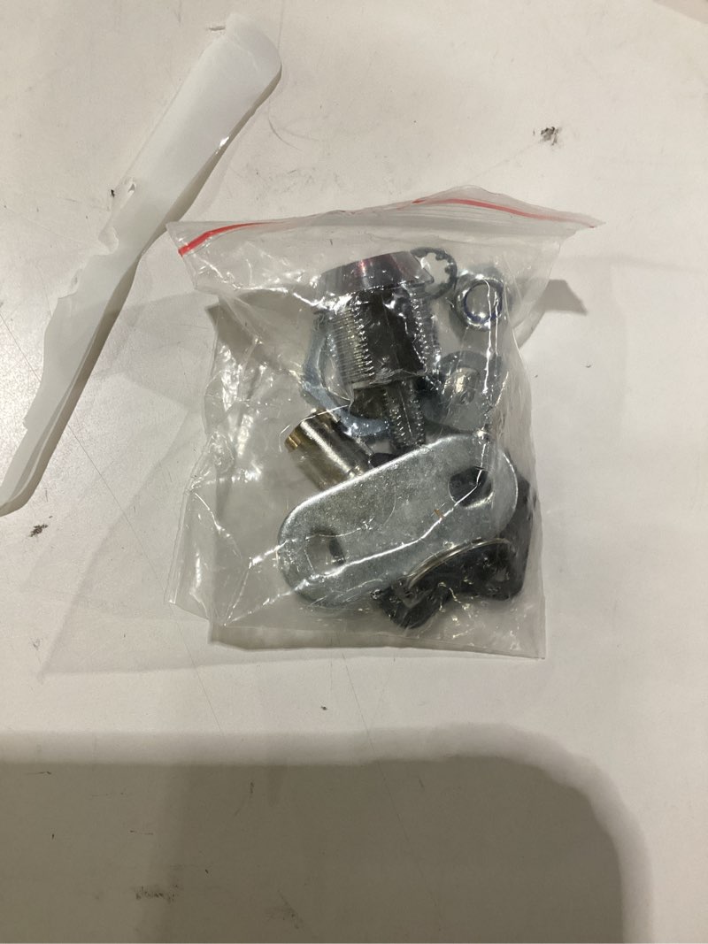 Condition photo showing New/Like New for 1 pack tubular cam lock with keys, 5/8" cylinder cabinet drawer locks keyed different,security for cabinet lock secure important files and drawers