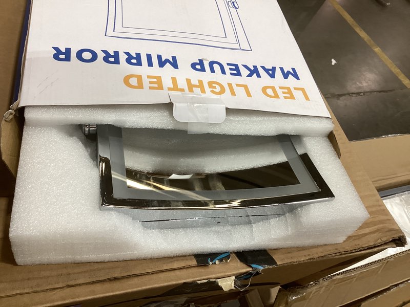 Ruacq Rechargeable Wall Mounted Makeup Mirror with Lights, Double Sided 1X/7X Magnifying Vanity Mirr