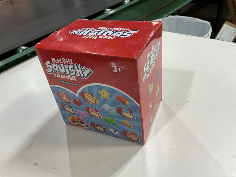 Condition photo showing New/Like New for 28 Pack Valentines Day Gifts for Kids ,Mochi Squishy Toys Filled Hearts Box with Valentine Cards Classroom Prizes Exchange Gifts Prizes Valentines Day Gifts for Kids Boy Girl Valentine Party Favors Style 2