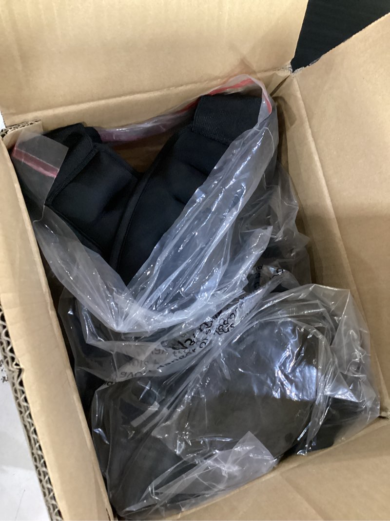 Condition photo showing Good Condition for zelus weighted vest, 6lb/8lb/12lb/16lb/20lb/25lb/30lb weight vest with reflective stripe for workout, strength training, running, fitness, muscle building, weight loss, weightlifting 12lb black